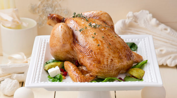 Roast chicken toasted nut pear slad recipe