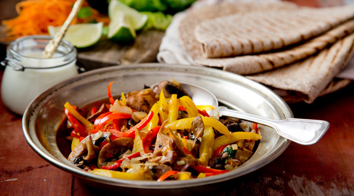 Rockin veggie fajitas recipe