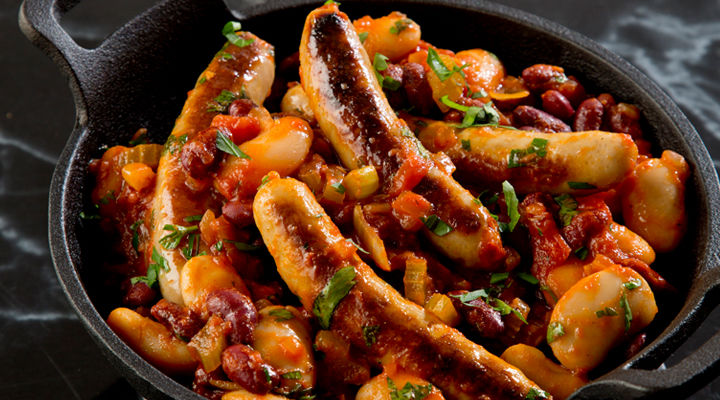 Sausage bean breakfast casserole