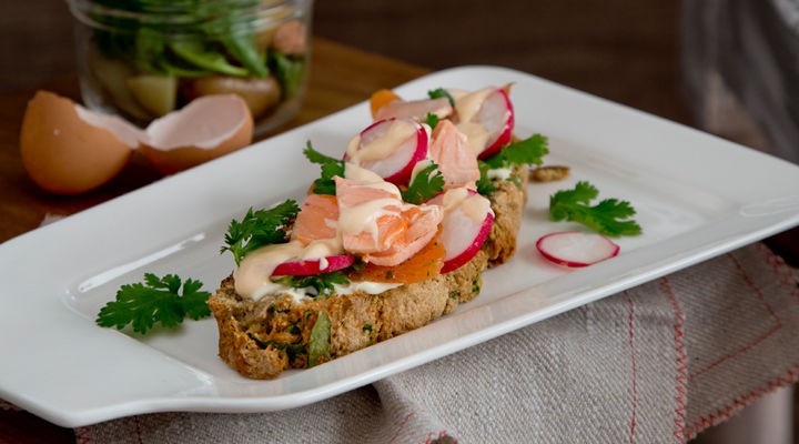 Seafood tartine potato bread recipe