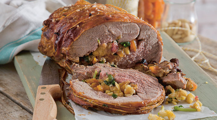 Stuffed lamb leg recipe