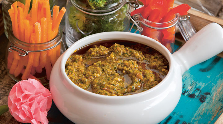 Sun blushed tomato basil pesto recipe