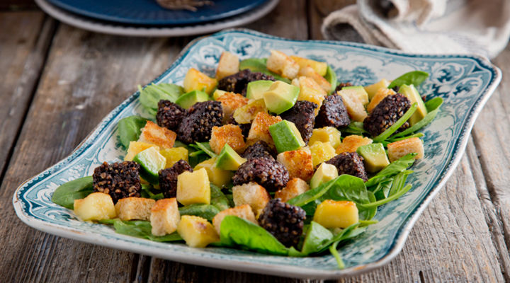 Black pudding apple salad recipe