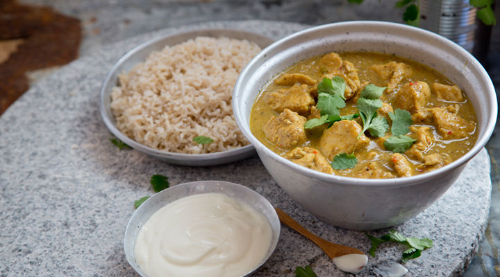 Chicken korma coconut cream recipe