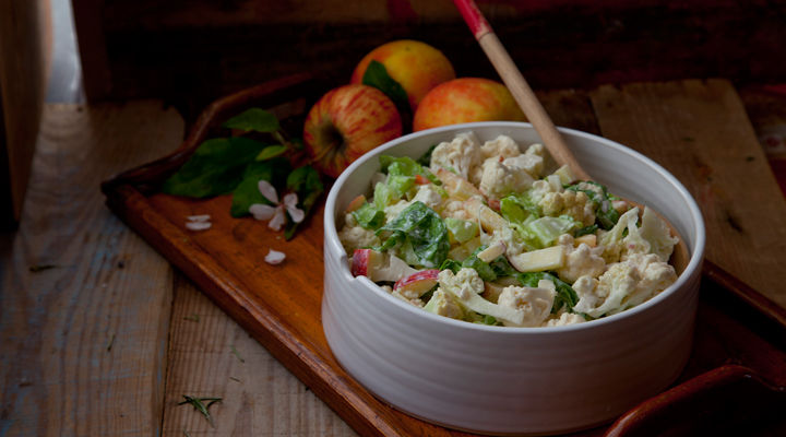Creamy cauliflower salad recipe