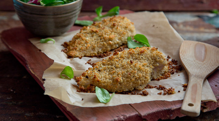 Crispy quinoa chicken recipe
