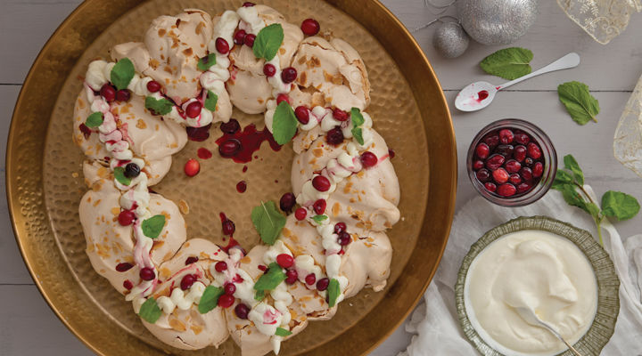 Almond Meringue Wreath