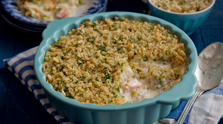Seafood crumble recipe