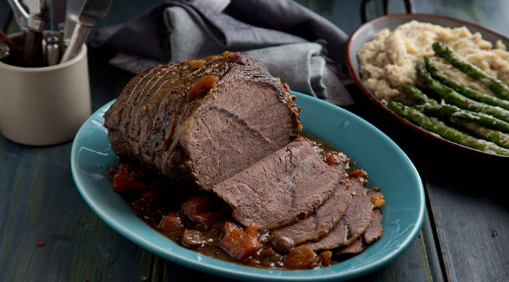 Slow cooked beef mustar mash recipe