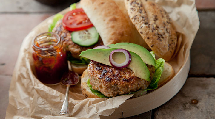 Smokey turkey burgers recipe
