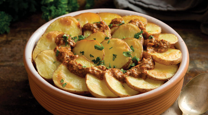 Spanish chickpea bake recipe