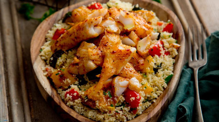 Spicy whiting couscous recipe