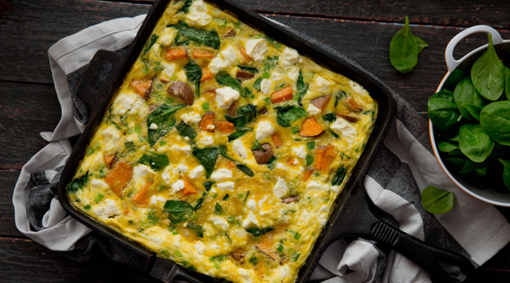 Sweet potato frittata recipe