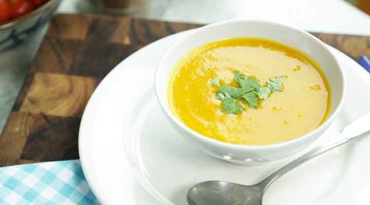 Carrot and coriander soup recipe