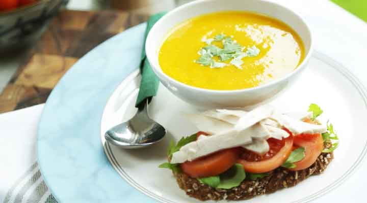 Open Turkey Salad Sandwich and Cup of Soup - SuperValu