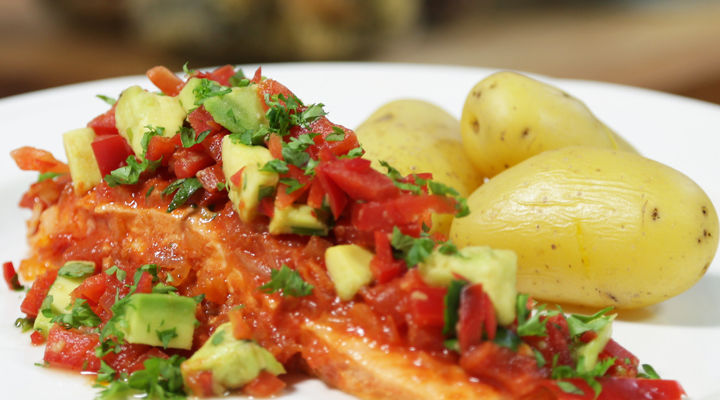 Salmon With Avocado Salsa