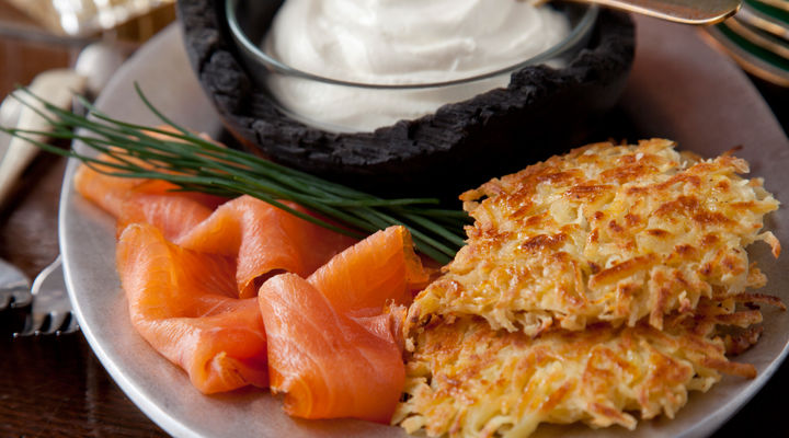 Centenary 1916 potato pancakes smoked salmon