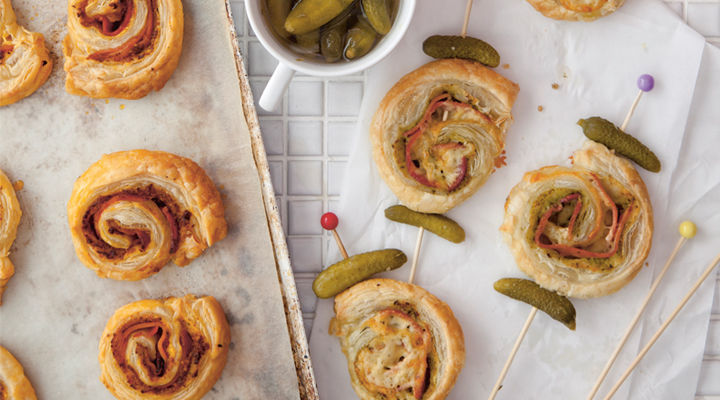 Deli savoury pin wheels