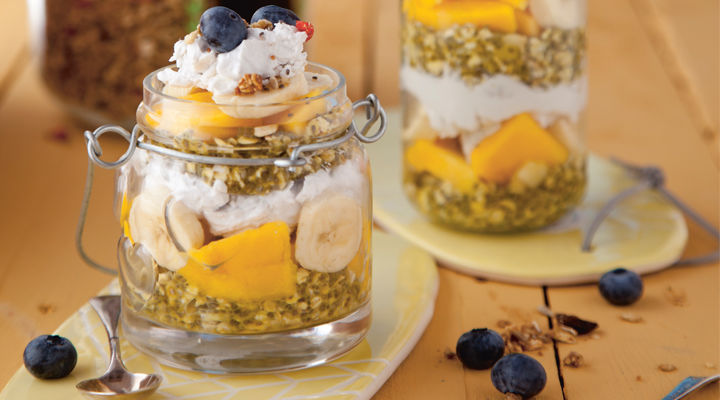 Happy mango chia seed pudding