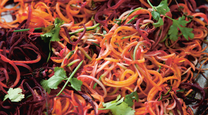 Kevin spiralised vegetables