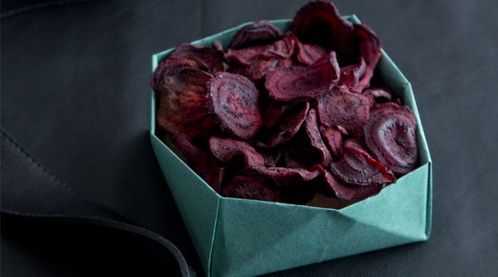 Beetroot and Coriander Crisps
