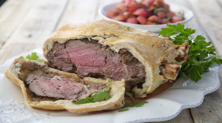 Salt and Herb Crusted Rib of Beef