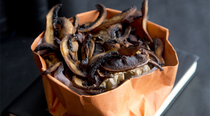Garlic Mushroom Crisps