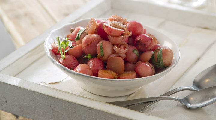 Honey-Glazed Braised Radishes