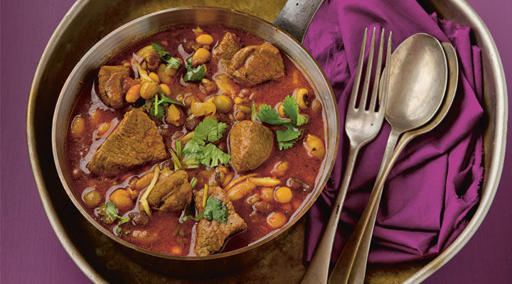 Mixed Bean Stew with Lamb