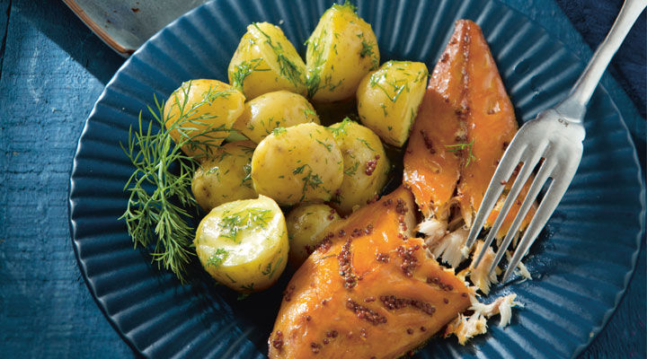 Warm Smoked Mackerel with Baby Potatoes