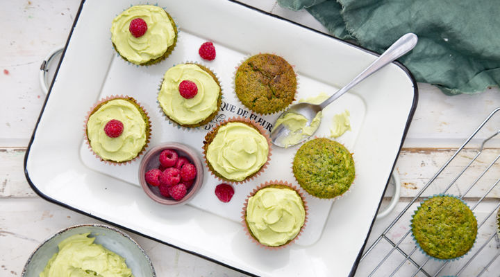 Superhero green cupcakes recipe