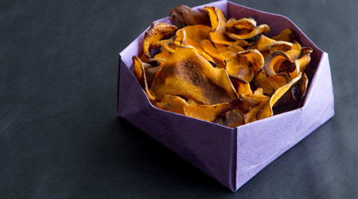 Sweet and Spicy Butternut Crisps