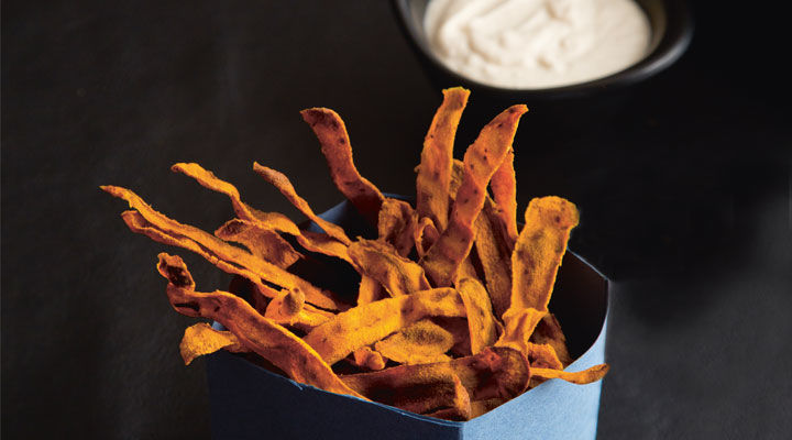 Zesty Orange and Turmeric Carrot Crisps