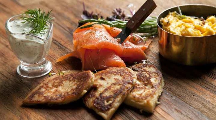 Salmon blini recipe