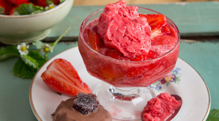 Macerated strawberries