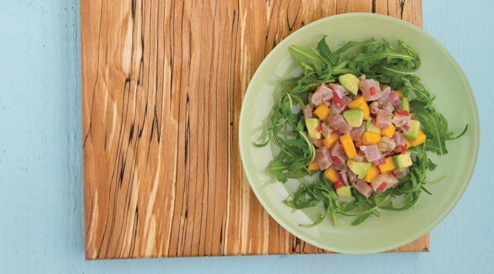 Mango avocado and tuna ceviche