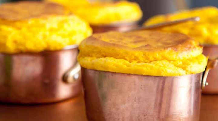 Carrot cumin souffle