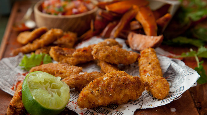 Chicken oatie goujons