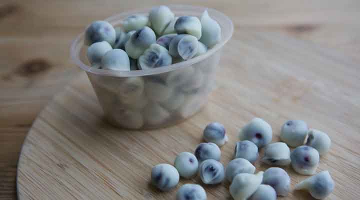 Coated blueberry recipe