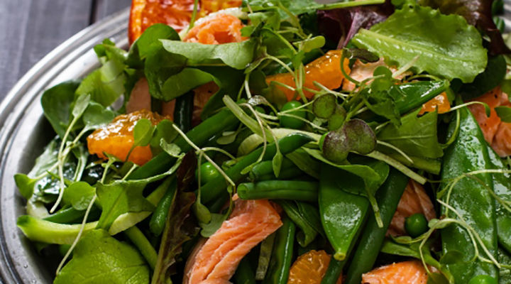 Salmon Salad with ClemenGold and Ginger Dressing 6 533x800