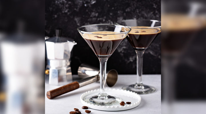 Espresso martini cocktail