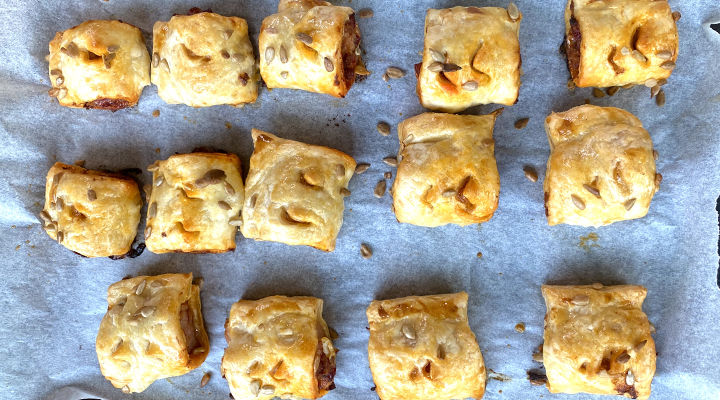 Chorizo sausage rolls recipe