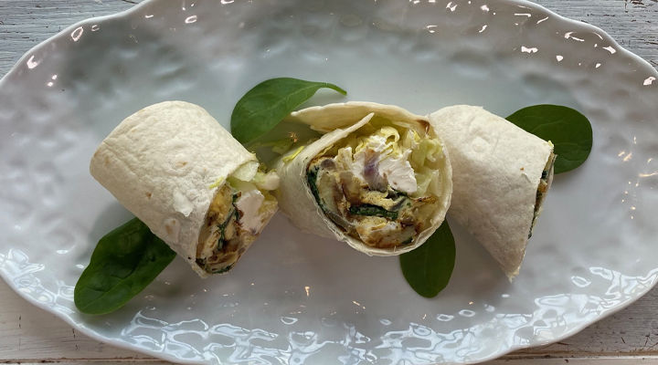 Frittata wrap recipe