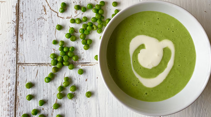 Pea and mint soup recipe