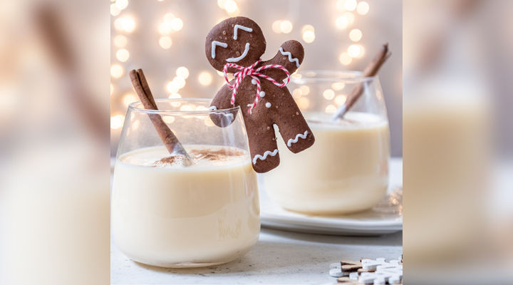 Eggnog cocktail