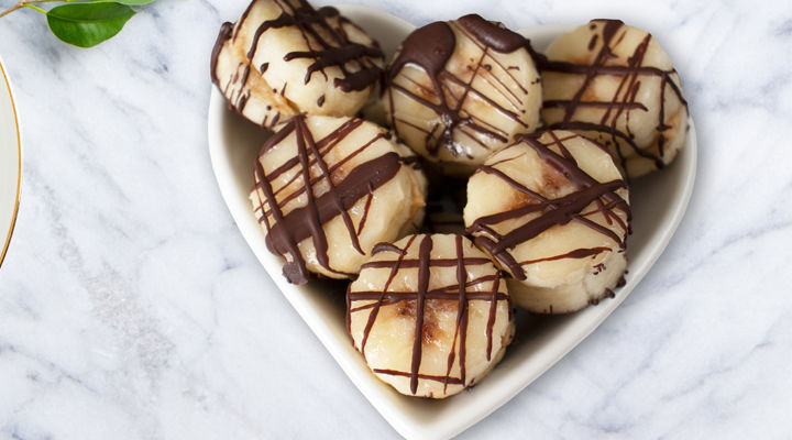 Frozen banana bites recipe