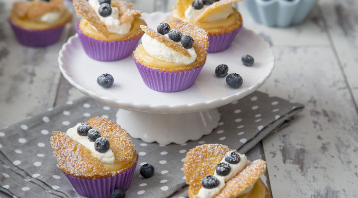Lemon curd fairycakes recipe