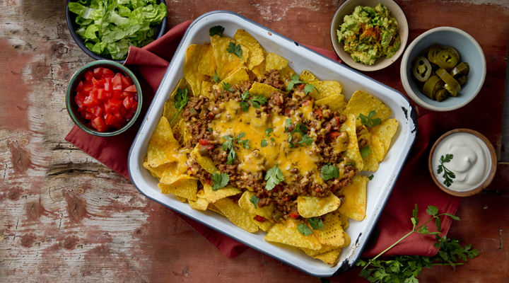 Minced beef nachos recipe