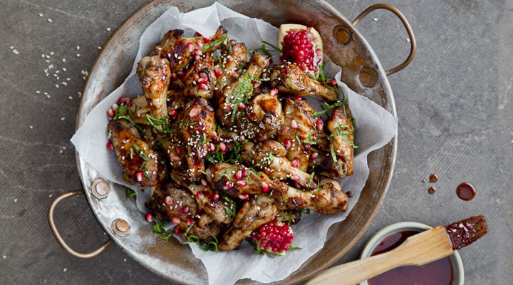 Pomegranate chicken wings recipe