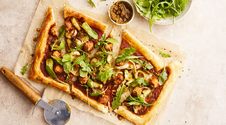 Puff pastry pizza recipe